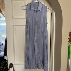 Striped shirt dress